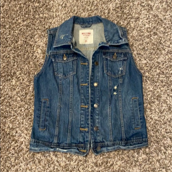 mossimo denim vest